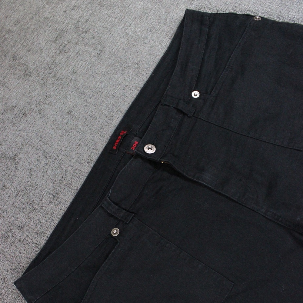 Zana-Di Black Stretch Denim Pants Womens 20S Short Straight Leg Five Pocket